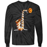 Halloween Design For Saxophone Player Halloween Party Tie-Dye Long Sleeve Shirt