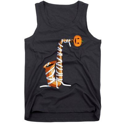 Halloween Design For Saxophone Player Halloween Party Tank Top