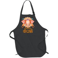 Happy Diwali Festival Of Light Hindu Indian Full-Length Apron With Pockets