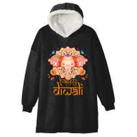 Happy Diwali Festival Of Light Hindu Indian Hooded Wearable Blanket