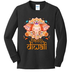 Happy Diwali Festival Of Light Hindu Indian Kids Long Sleeve Shirt