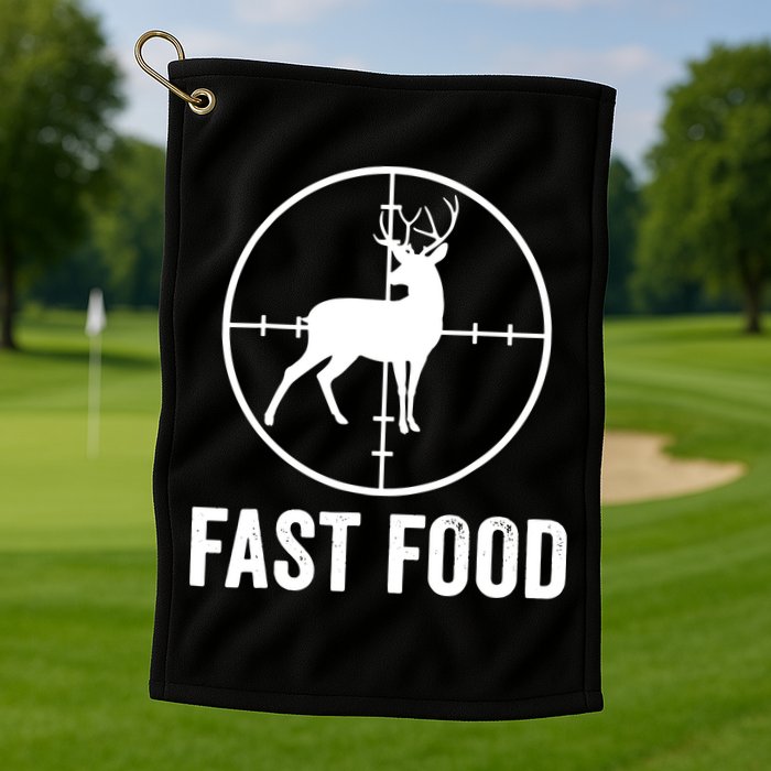 Hunting Deer Fast Food Golf Towel