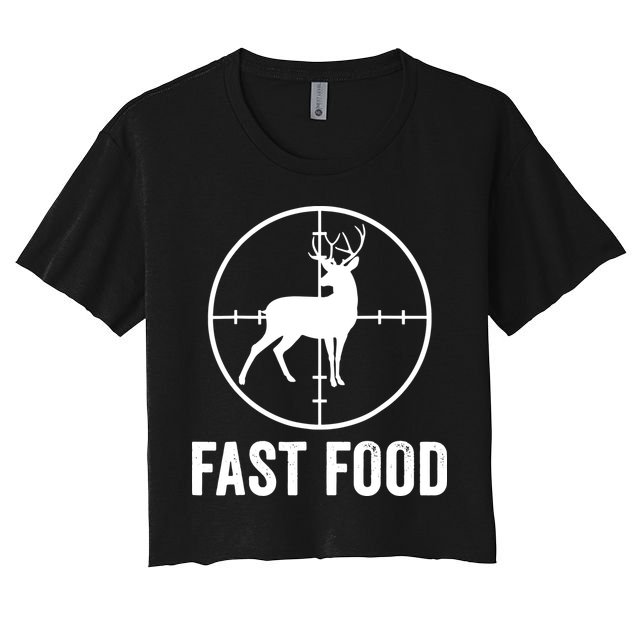 Hunting Deer Fast Food Crop Top