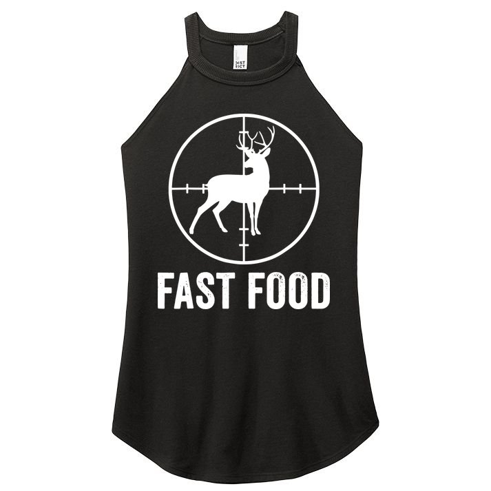 Hunting Deer Fast Food Women's Perfect Tri Rocker Tank