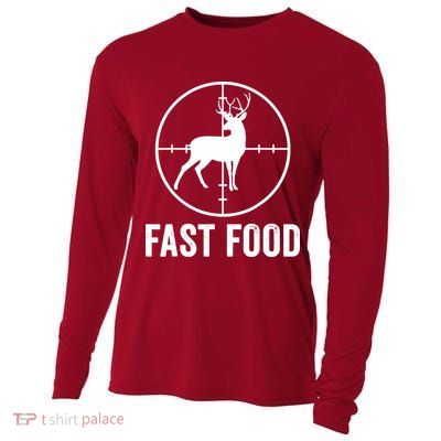 Hunting Deer Fast Food Cooling Performance Long Sleeve Crew