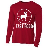 Hunting Deer Fast Food Cooling Performance Long Sleeve Crew