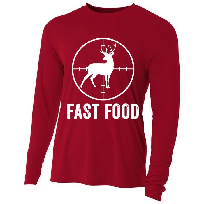 Hunting Deer Fast Food Cooling Performance Long Sleeve Crew