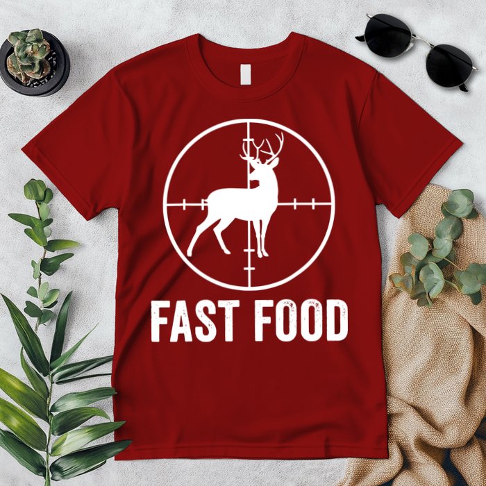 Hunting Deer Fast Food Premium T-Shirt
