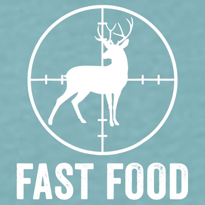Hunting Deer Fast Food Sueded Cloud Jersey T-Shirt