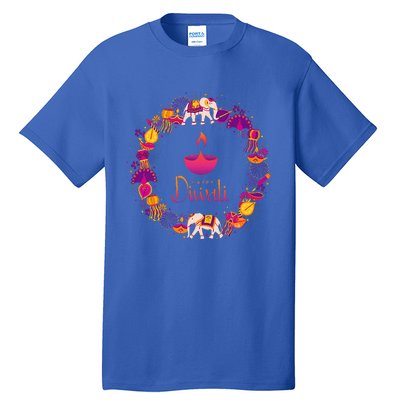 Happy Diwali Festival Of Lights Deepavali Hindu Indian Tall T-Shirt