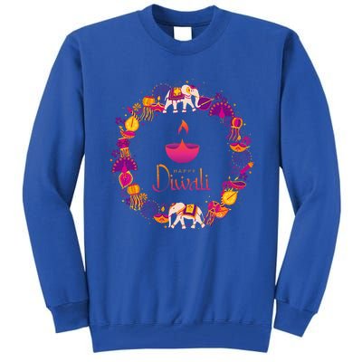 Happy Diwali Festival Of Lights Deepavali Hindu Indian Tall Sweatshirt