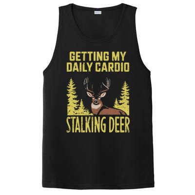 Hunting Dad Fitness Cardio With Deer Hunting PosiCharge Competitor Tank