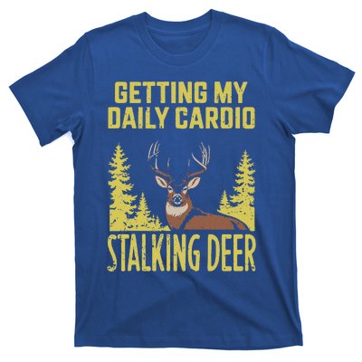 Hunting Dad Fitness Cardio With Deer Hunting T-Shirt