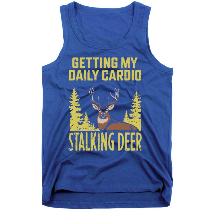 Hunting Dad Fitness Cardio With Deer Hunting Tank Top