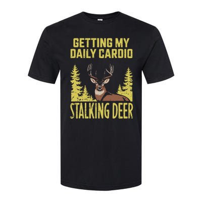 Hunting Dad Fitness Cardio With Deer Hunting Softstyle CVC T-Shirt