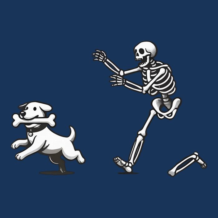 Halloween Dog Funny Skeleton Skeleton Chasing Dog Sustainable Bucket Hat