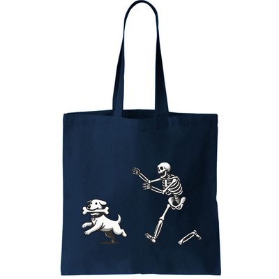 Halloween Dog Funny Skeleton Skeleton Chasing Dog Bag