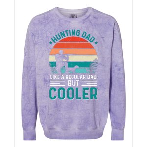 Hunting Dad Fathers Day T Design Colorblast Crewneck Sweatshirt