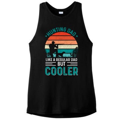 Hunting Dad Fathers Day T Design Ladies PosiCharge Tri-Blend Wicking Tank