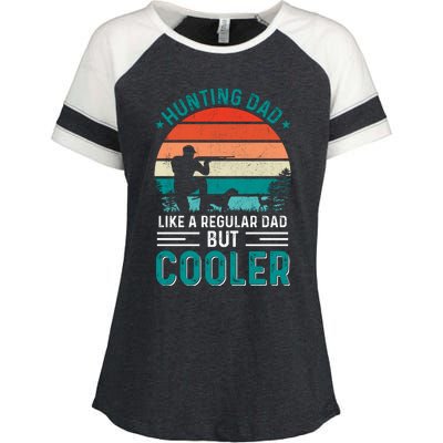 Hunting Dad Fathers Day T Design Enza Ladies Jersey Colorblock Tee