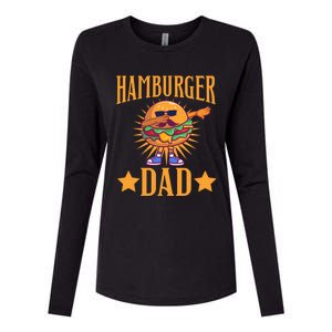 Hamburger Dad Father's Day Burger Patty Ketchup Bun Lettuce Gift Womens Cotton Relaxed Long Sleeve T-Shirt