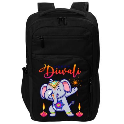 Happy Diwali Festival Of Lights Celebration Kids Impact Tech Backpack