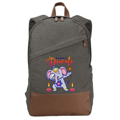 Happy Diwali Festival Of Lights Celebration Kids Cotton Canvas Backpack