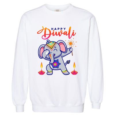 Happy Diwali Festival Of Lights Celebration Kids Garment-Dyed Sweatshirt