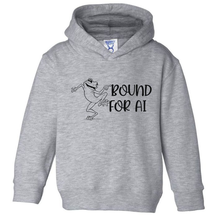 Happy Dancing Frog Ai Artificial Intelligence Developers Toddler Hoodie