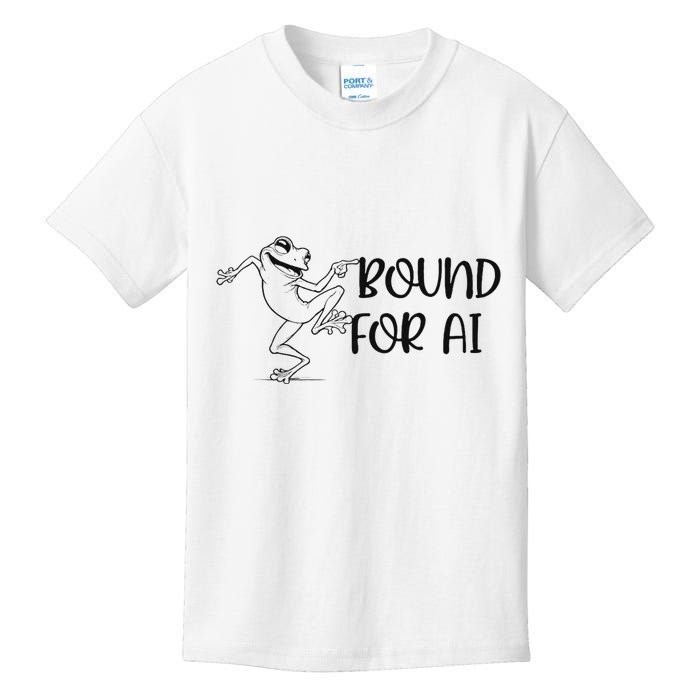 Happy Dancing Frog Ai Artificial Intelligence Developers Kids T-Shirt