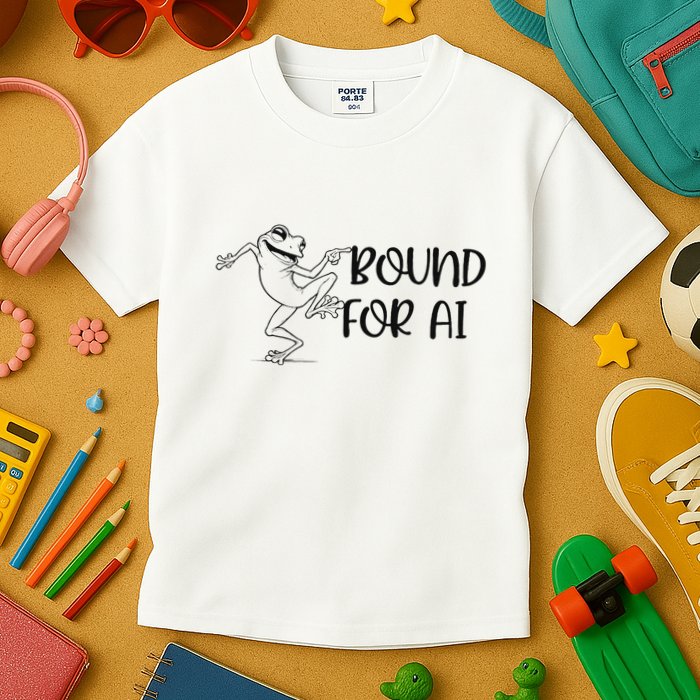 Happy Dancing Frog Ai Artificial Intelligence Developers Kids T-Shirt