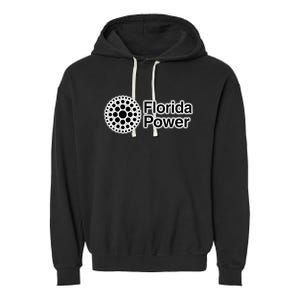 Hard Drawn Florida Power Garment-Dyed Fleece Hoodie