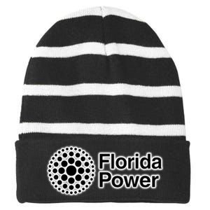 Hard Drawn Florida Power Striped Beanie with Solid Band