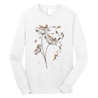 Horses Dandelion Flower Horses Floral Horse Horseback Riding Long Sleeve Shirt