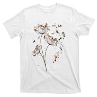 Horses Dandelion Flower Horses Floral Horse Horseback Riding T-Shirt