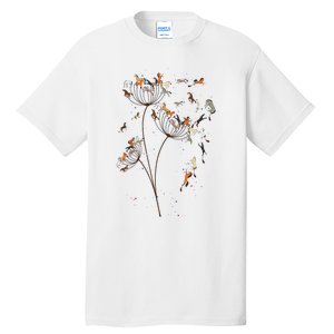 Horses Dandelion Flower Horses Floral Horse Horseback Riding Tall T-Shirt