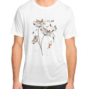 Horses Dandelion Flower Horses Floral Horse Horseback Riding Adult ChromaSoft Performance T-Shirt