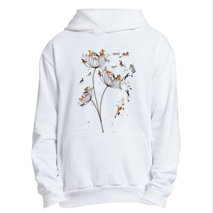 Horses Dandelion Flower Horses Floral Horse Horseback Riding Urban Pullover Hoodie