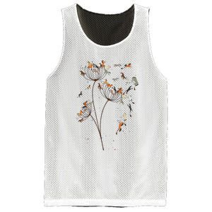 Horses Dandelion Flower Horses Floral Horse Horseback Riding Mesh Reversible Basketball Jersey Tank