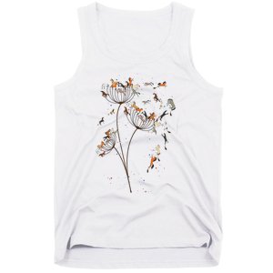 Horses Dandelion Flower Horses Floral Horse Horseback Riding Tank Top