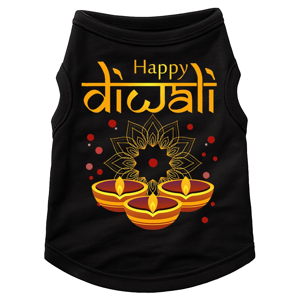 Happy Diwali Festival of Lights Mandala For Indian Hinduism Doggie Tank