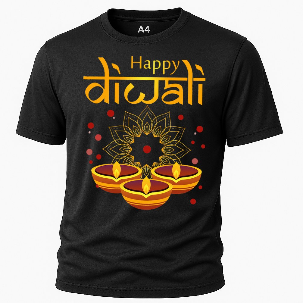 Happy Diwali Festival of Lights Mandala For Indian Hinduism Cooling Performance Crew T-Shirt