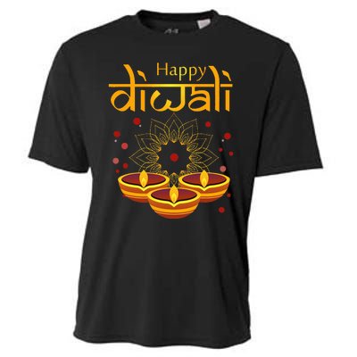 Happy Diwali Festival of Lights Mandala For Indian Hinduism Cooling Performance Crew T-Shirt