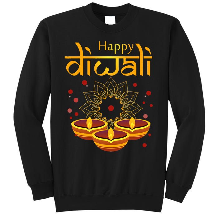 Happy Diwali Festival of Lights Mandala For Indian Hinduism Sweatshirt