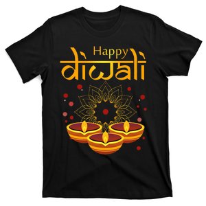 Happy Diwali Festival of Lights Mandala For Indian Hinduism T-Shirt