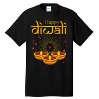 Happy Diwali Festival of Lights Mandala For Indian Hinduism Tall T-Shirt