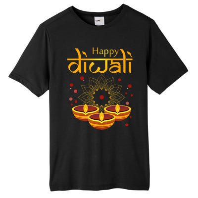 Happy Diwali Festival of Lights Mandala For Indian Hinduism Tall Fusion ChromaSoft Performance T-Shirt