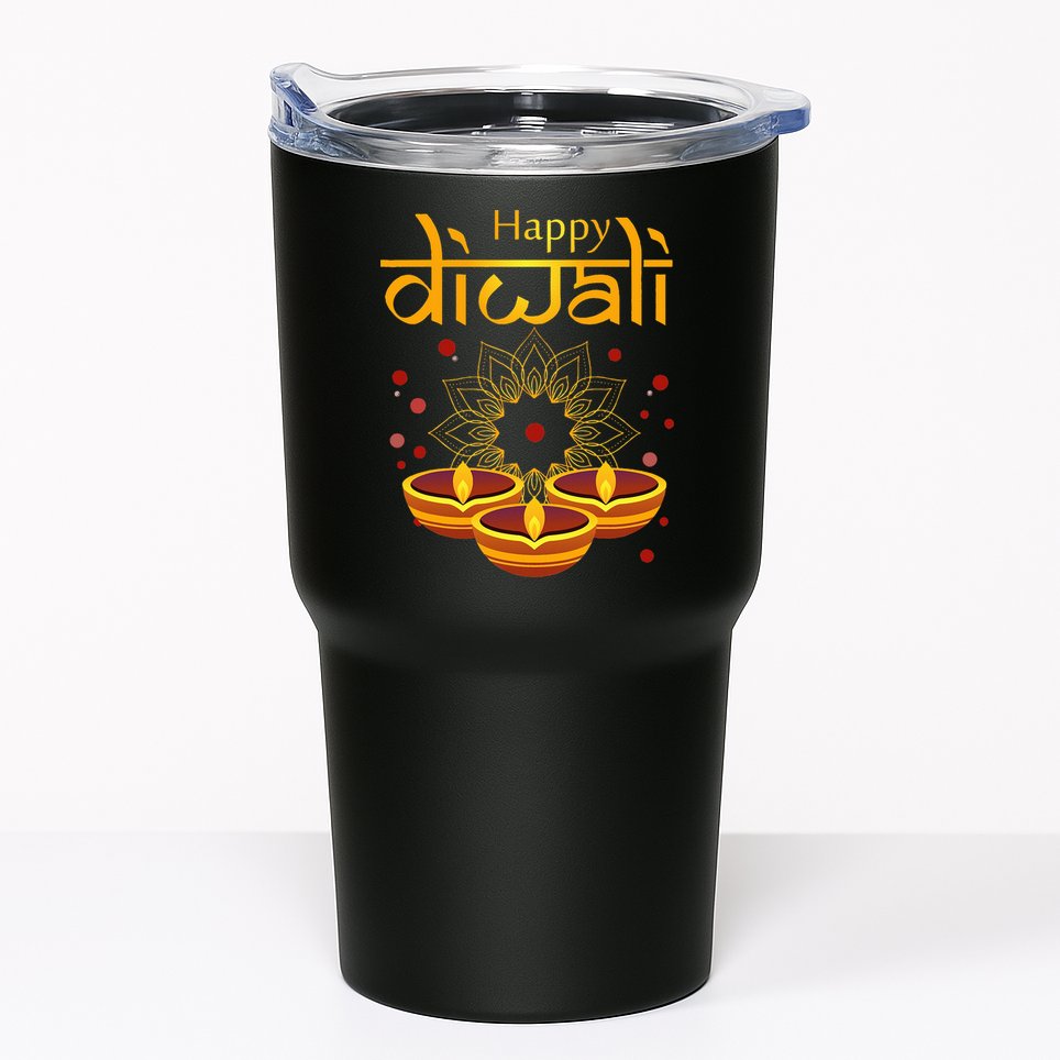 Happy Diwali Festival of Lights Mandala For Indian Hinduism Tumbler