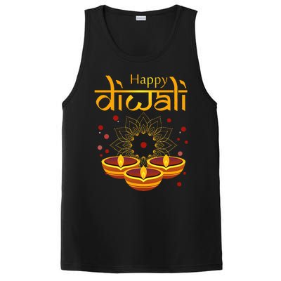 Happy Diwali Festival of Lights Mandala For Indian Hinduism PosiCharge Competitor Tank