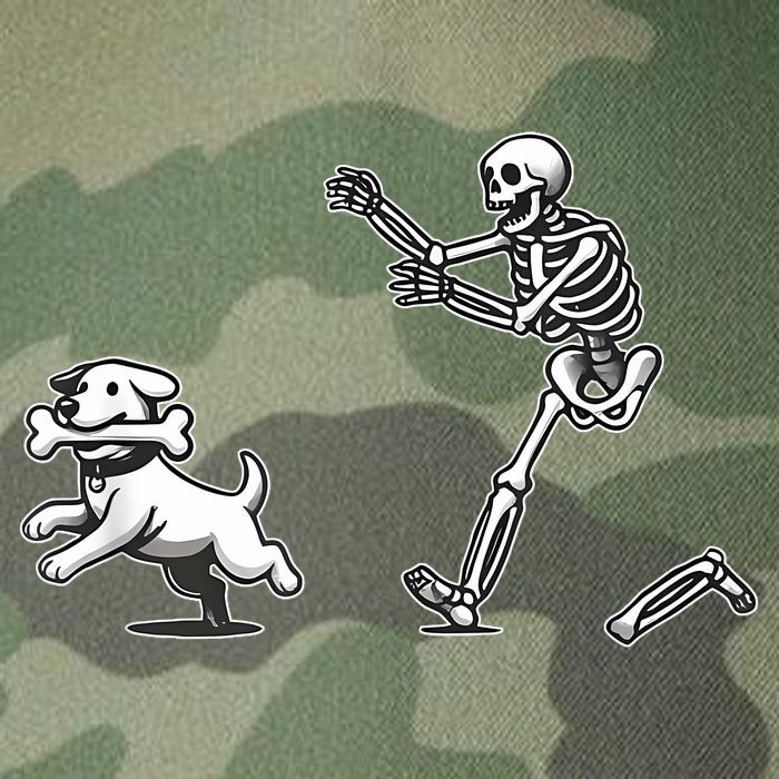 Halloween Dog Funny Skeleton Skeleton Chasing Dog Legacy Tie Dye Trucker Hat